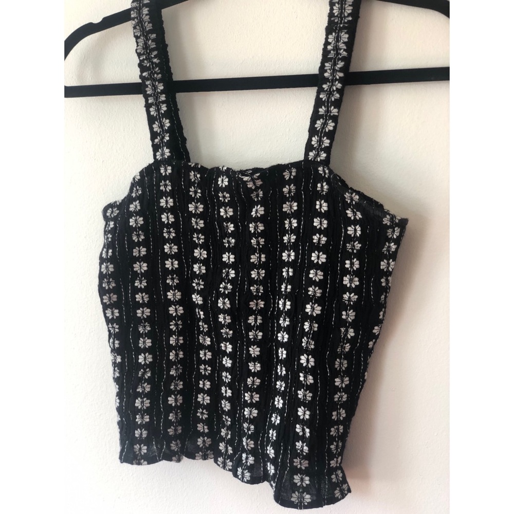 American Eagle smocked top